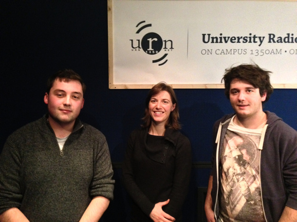 Carl, George and Sophie in the Studio!